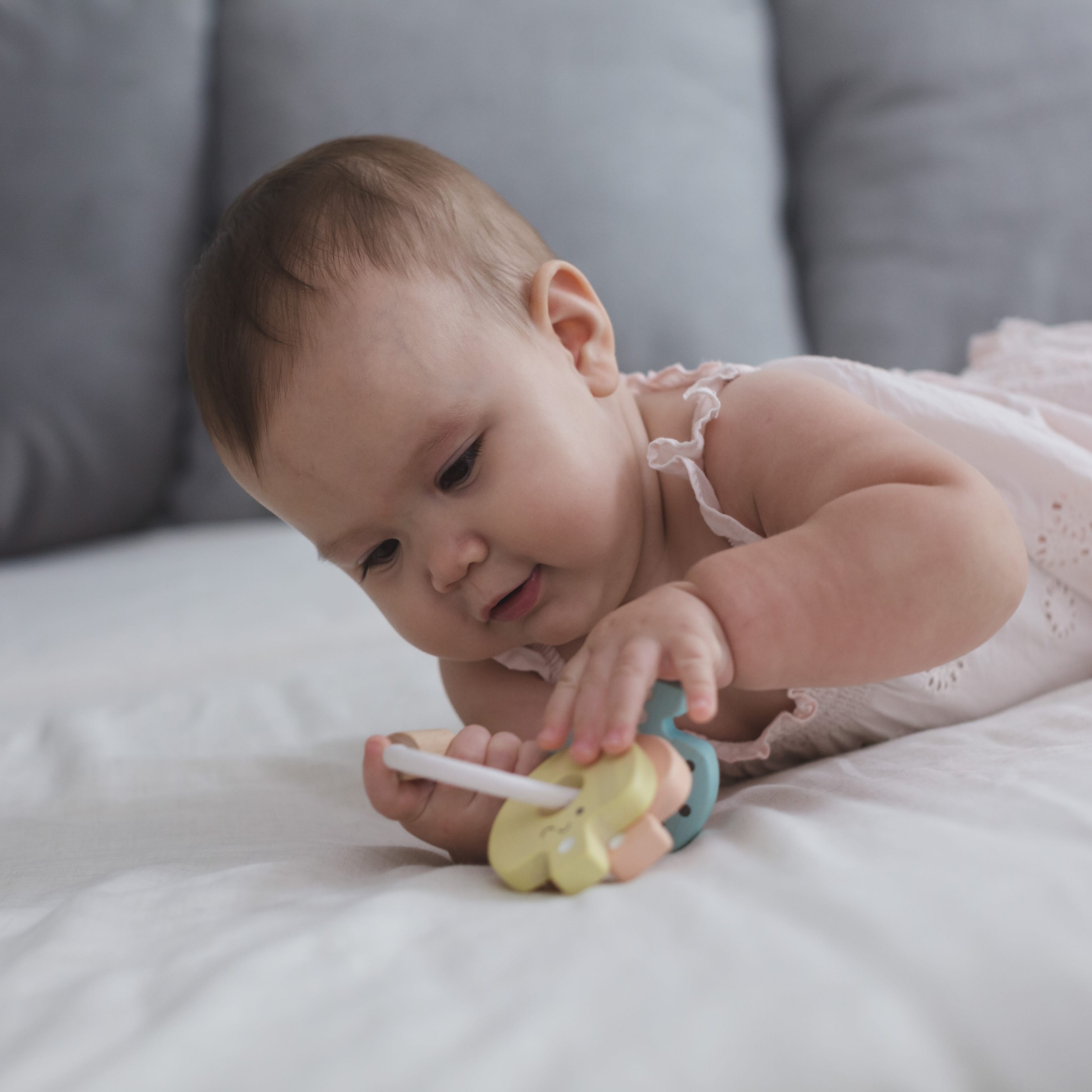 Plan Toys, Pastelowa grzechotka klucze