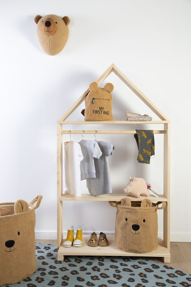 Childhome, Pluszowy pojemnik na zabawki 30 x 30 x 30 cm Teddy Bear