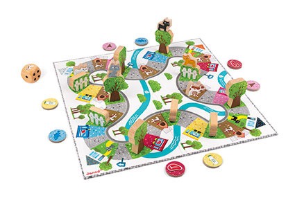 Janod Gra wyścig Koty 6-12 lat 2-4 graczy