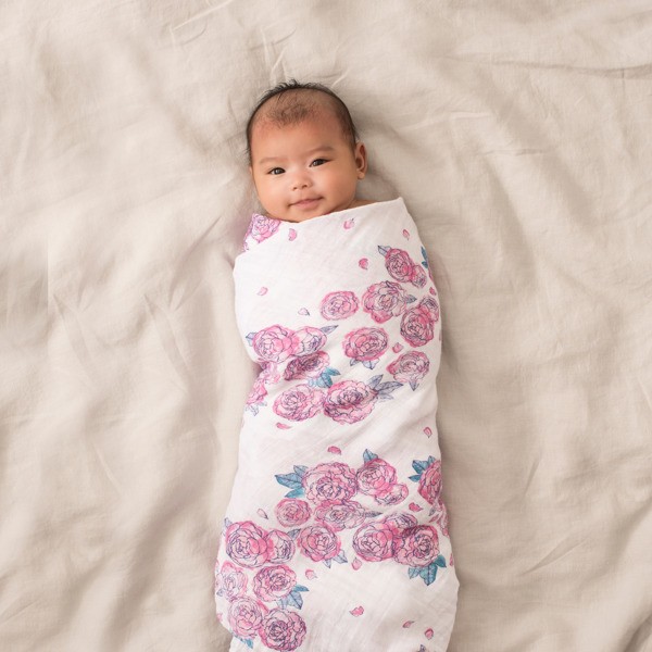 Aden & Anais Otulacz Muślinowy Spring Peony 0+
