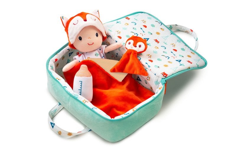 Lilliputiens Lalka Alex z zestawem podróżniczym 12m+