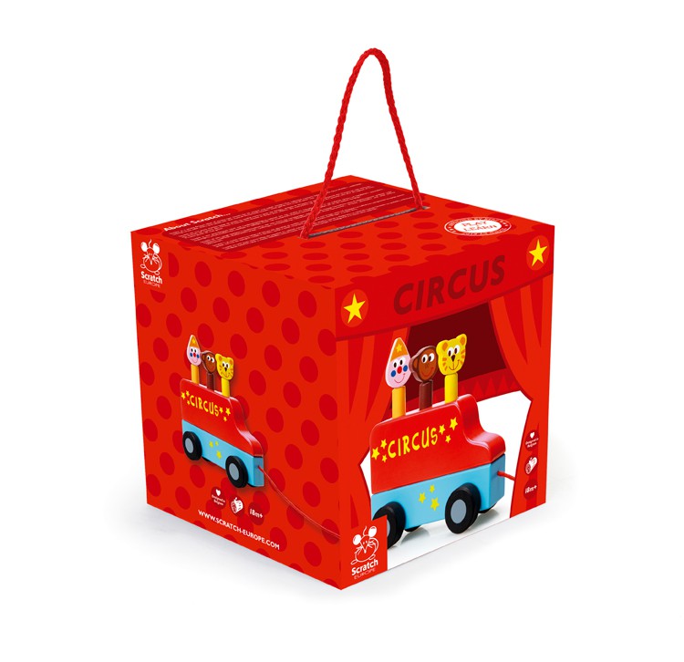 Scratch Europe Pop-Up Cyrk Wóz Drewniany +18m