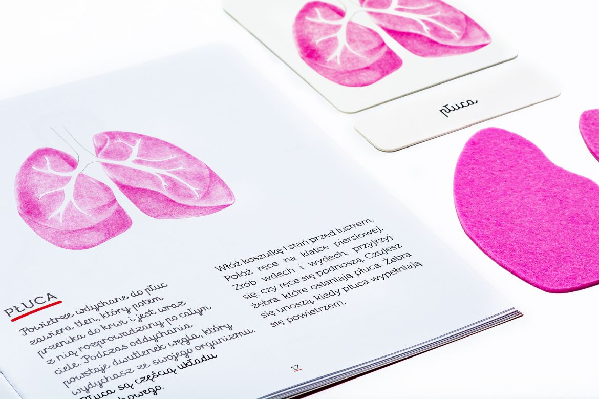 Biblioteczka Montessori Ciało Człowieka - Edukacyjna 3+