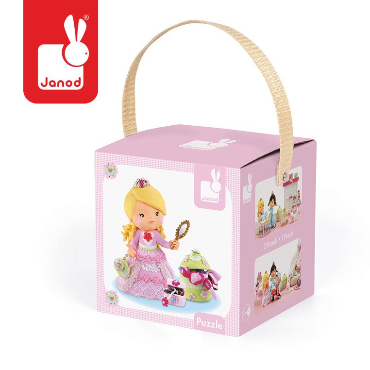 Janod Puzzle 2w1 Róża Bawi Się w Księżniczkę 4+ | PS13817