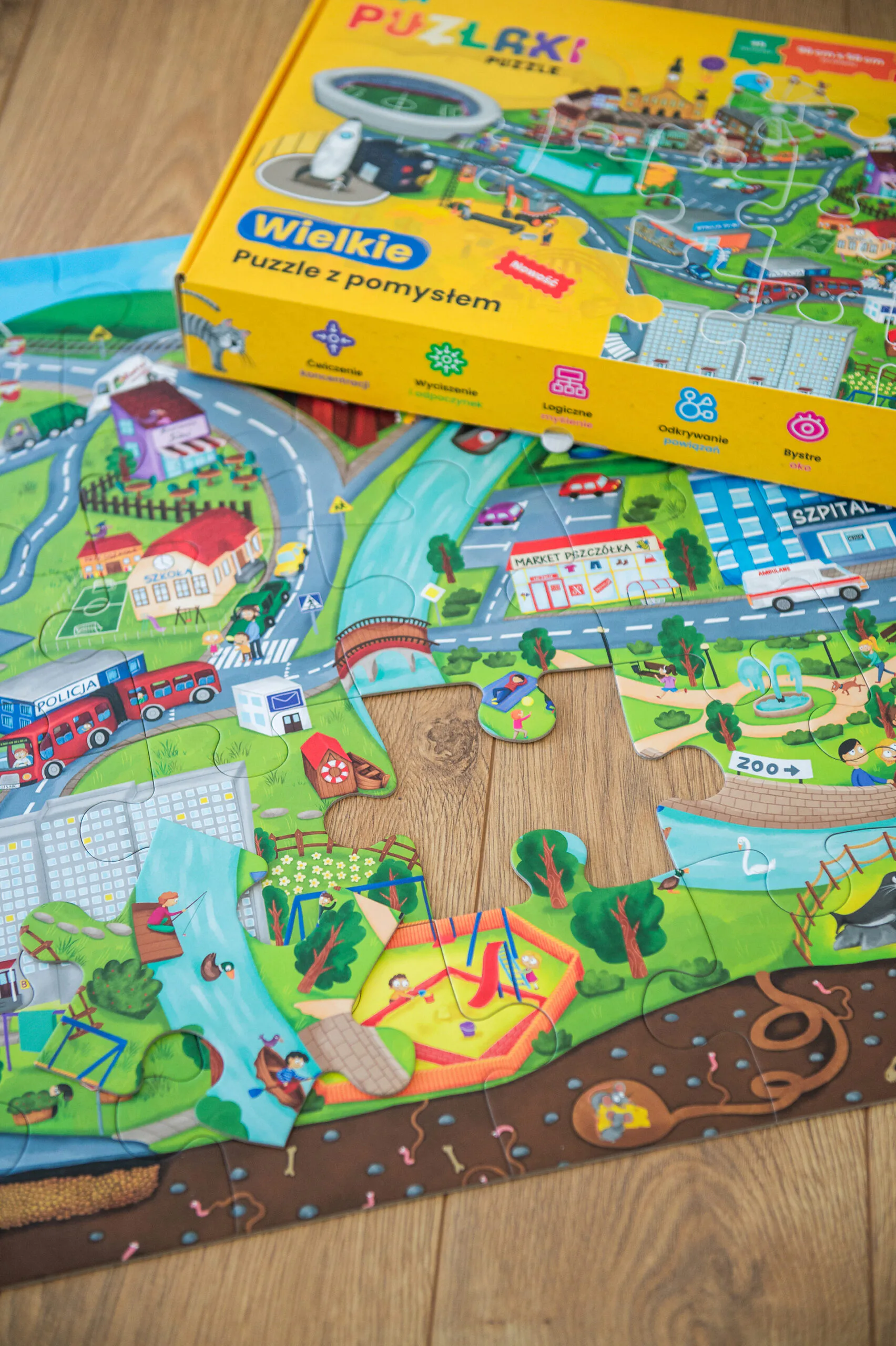 Puzlaki Wielkie Puzzle Układanka 45el 96x58cm 3+