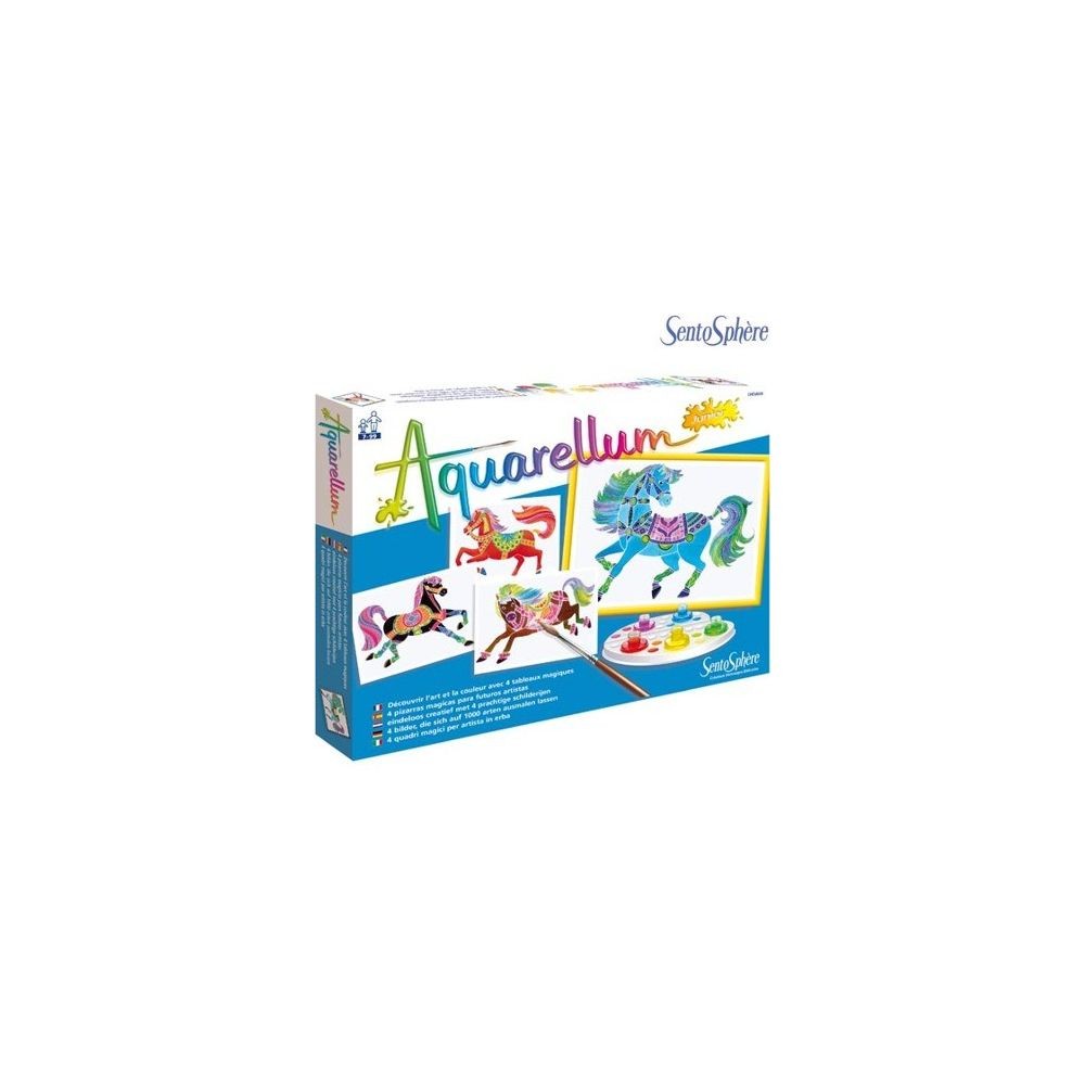 SentoSphere Aquarellum Junior Konie 4 Obrazy 6+