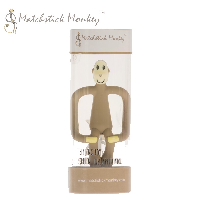 Matchstick Monkey Gryzak Masujący ze Szczoteczką Szary