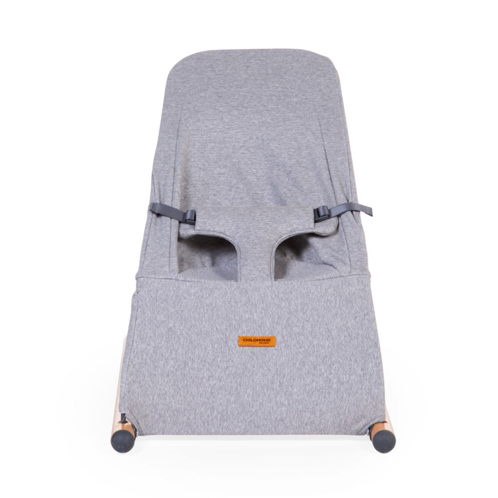 Childhome Leżaczek Bujany Evolux Jersey Grey 0+