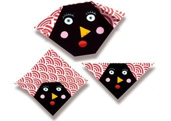 Djeco Origami z Naklejkami Twarze - Kreatywne Zabawy 6+