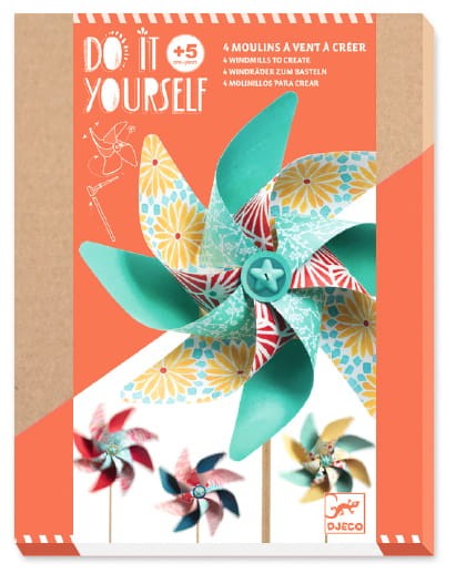 Djeco Zestaw DIY Wiatraki Sweet 5+