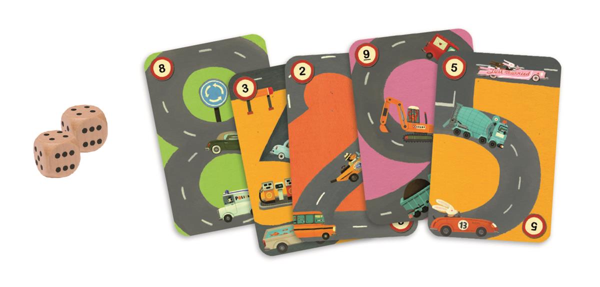 Djeco Gra planszowa Rallye - Matematyka 6+