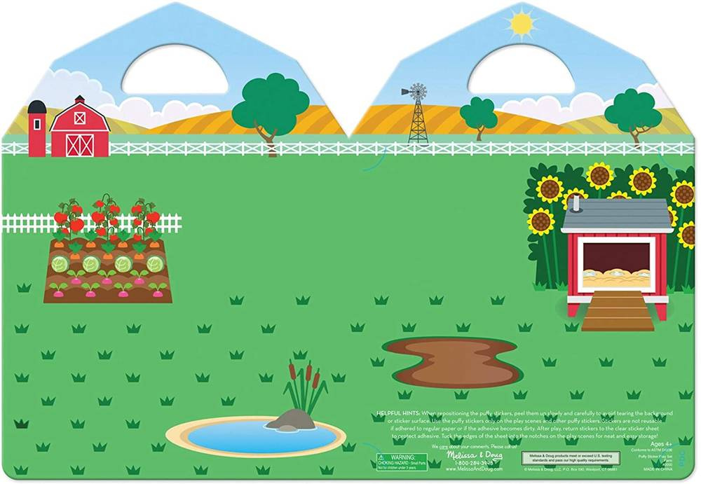 Zestaw z naklejkami wielokrotnego użytku Farma Melissa & Doug