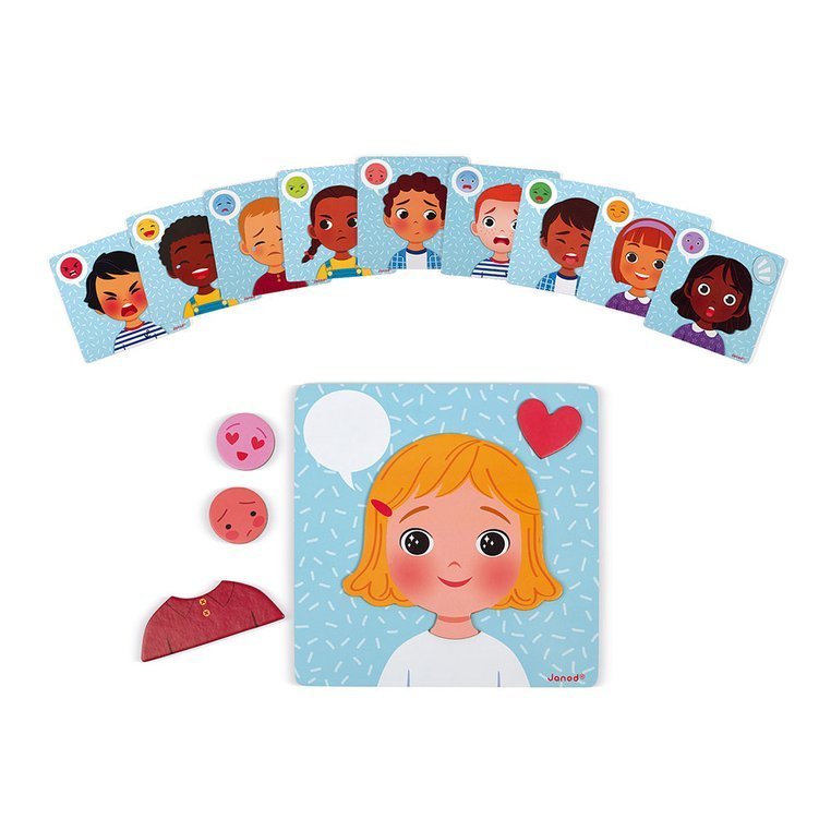Janod Magnetyczna Układanka Emocje 3+