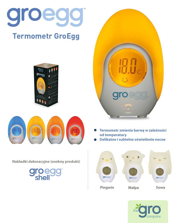 Gro Company, nakładka na termometr Gro-Egg pingwin