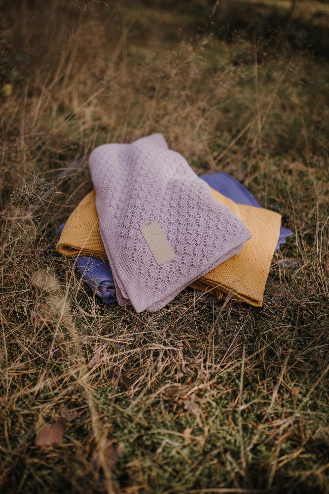 My Memi Kocyk Bambusowy 80x100 Denim Certyfikat OEKO-TEX 1+