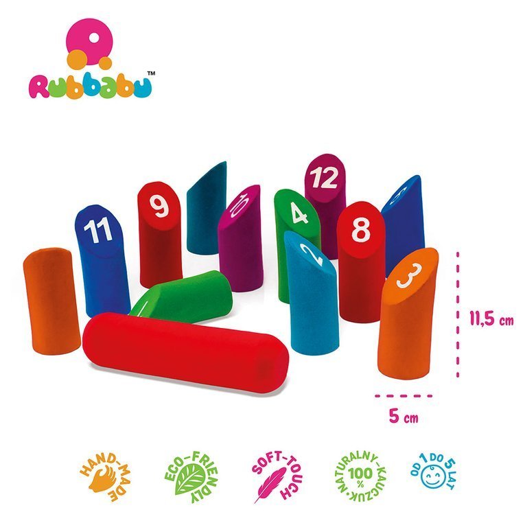 Rubbabu Kręgle Fińskie Zestaw 12+ Miesięcy