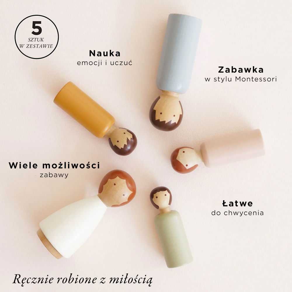 Rodzina figurek lalek drewnianych do domku | Le Toy Van