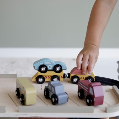 Little Dutch Zestaw 9 Pojazdów Drewnianych 3+