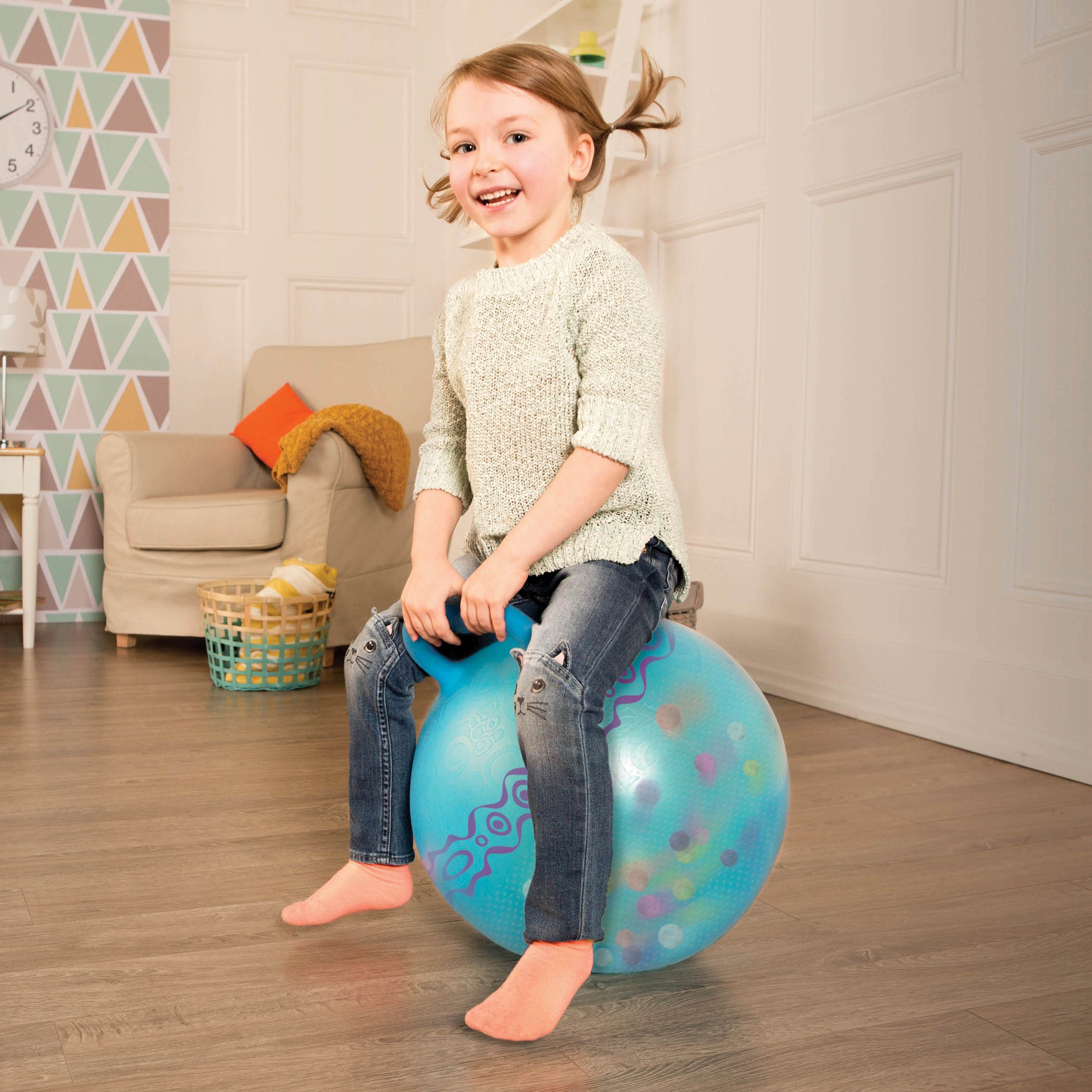 B. Toys Piłka do skakania Niebieska 47-53cm