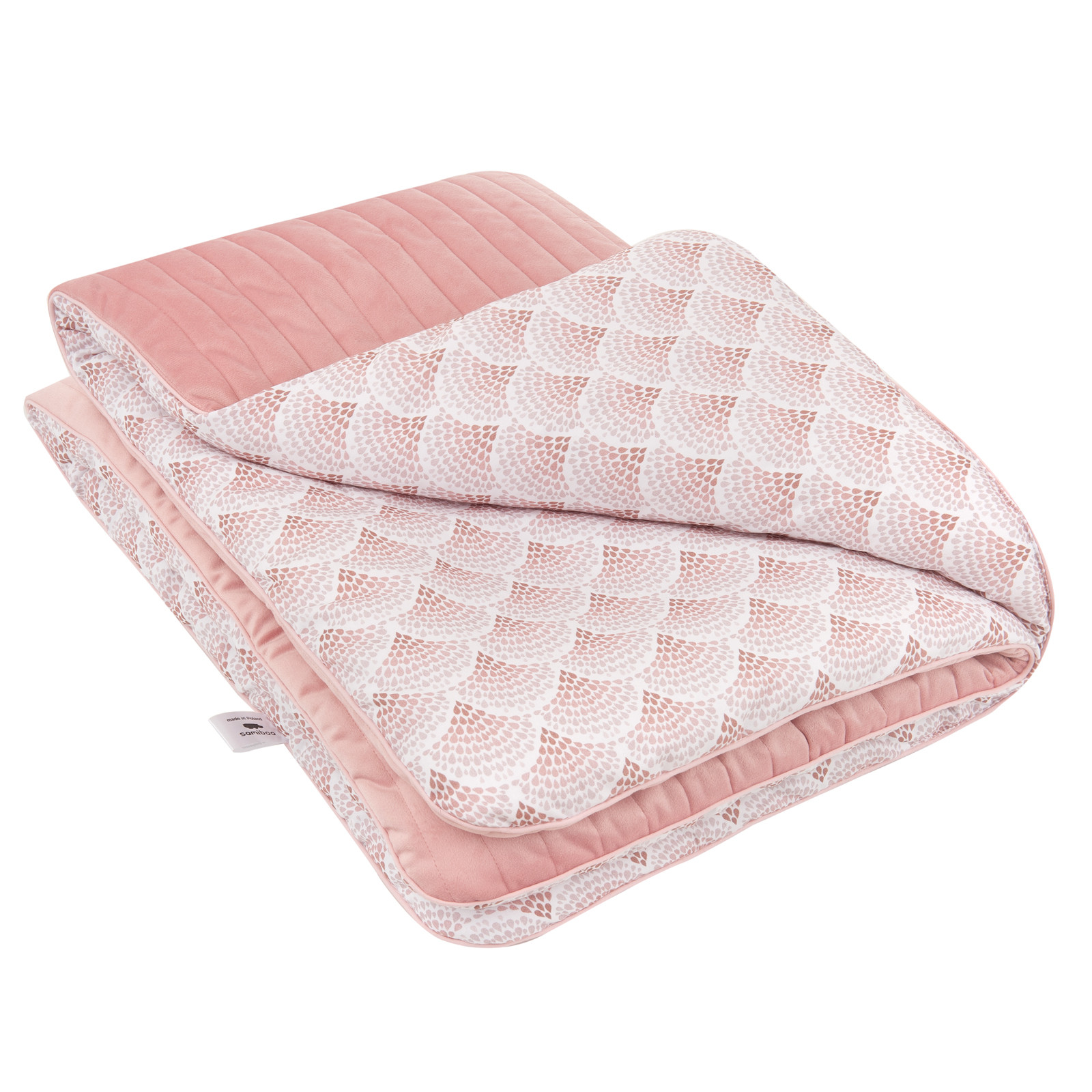 Samiboo Kocyk Mata Różowy z Kroplami 100x75cm