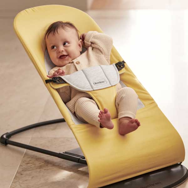 BabyBjorn Leżaczek Balance Soft Żółty/Szary 0+