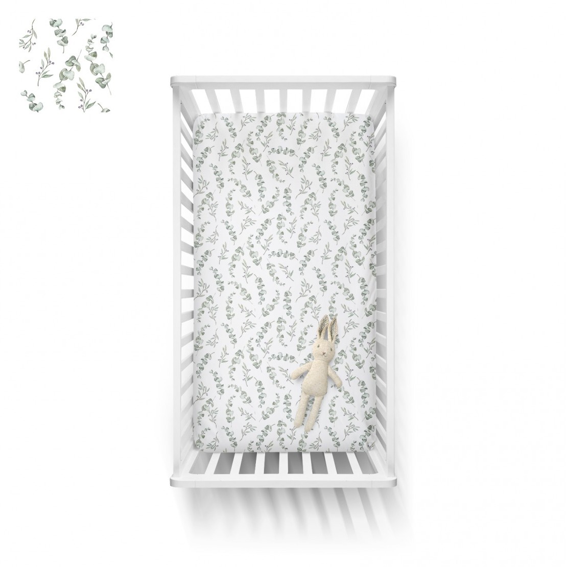 BabySteps Prześcieradło Bawełniane 70x140cm - Eucalyptus
