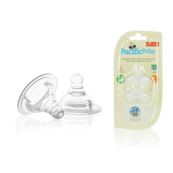 Smoczek do termobutelki Pacific Baby - szybki przepływ, 2 szt.