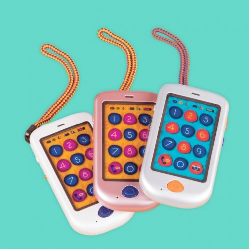 Btoys Telefon Dotykowy HiPhone Perłowy 12m+