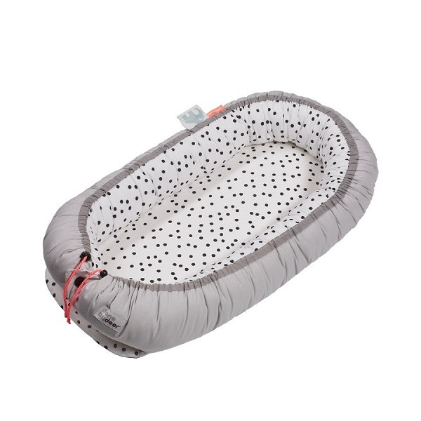 Dots Gniazdko Niemowlęce Szare