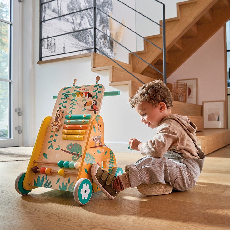 Janod Pchacz Edukacyjny Tropik 12m+