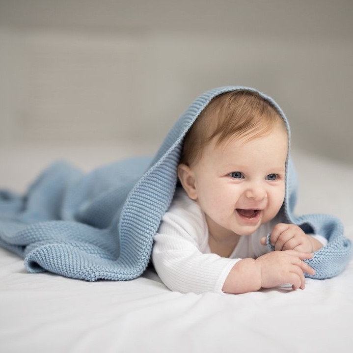 Sleepee Kocyk Bamboo Touch Baby Blue 70x90 cm