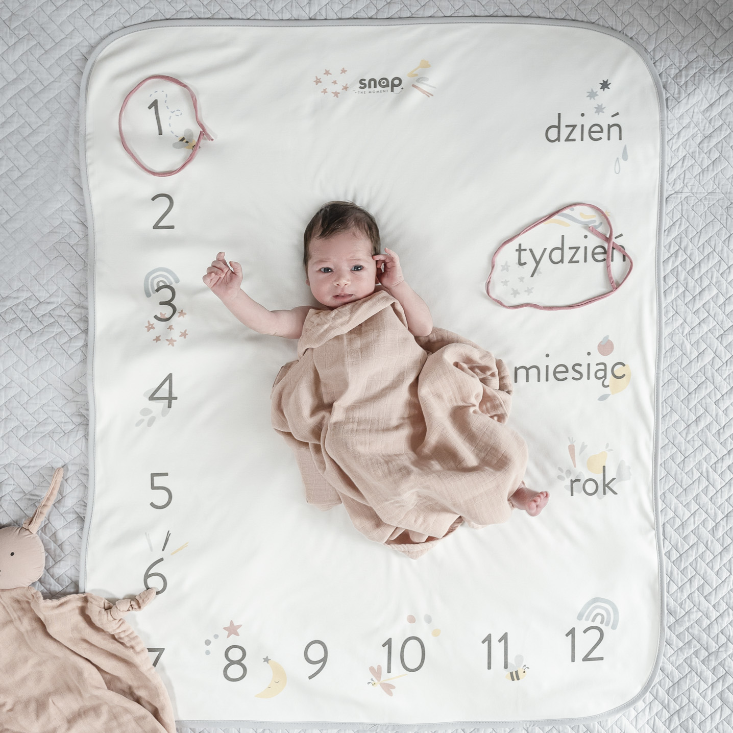 Snap the moment Foto-kocyk Candy Pink 0+ | Dwustronny