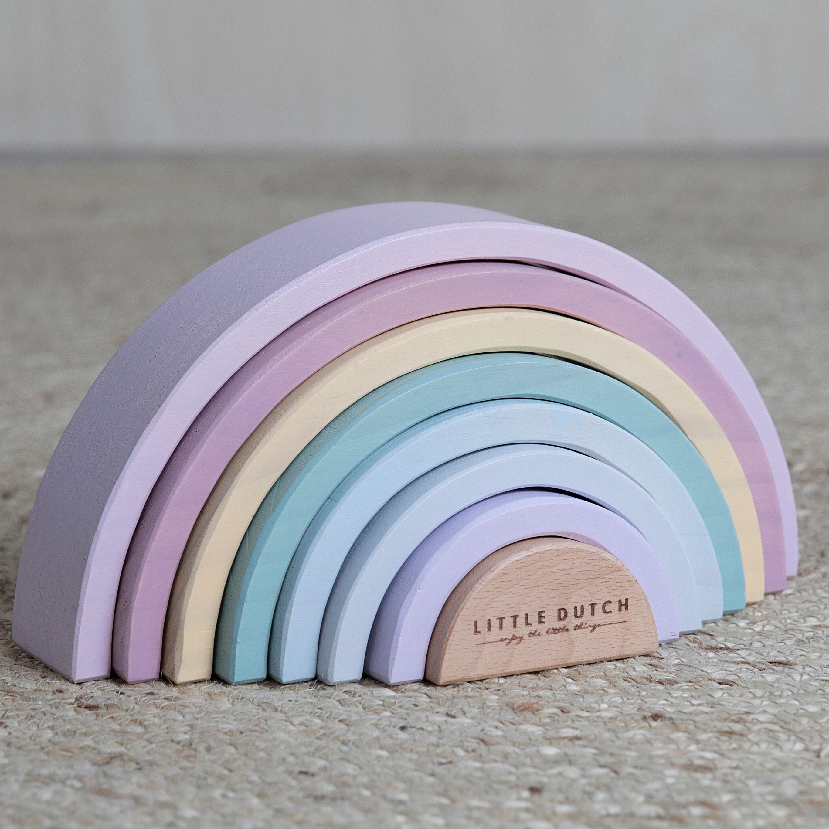 Little Dutch Drewniana Tęcza Pastelowa 8el 1+
