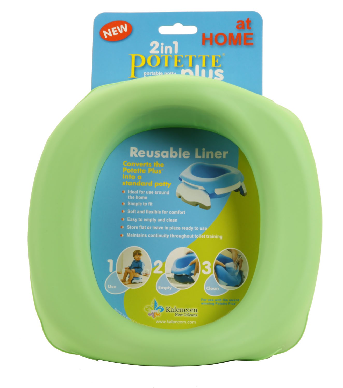 Potette Plus Wkład do nocnika zielony, wielorazowy 1+