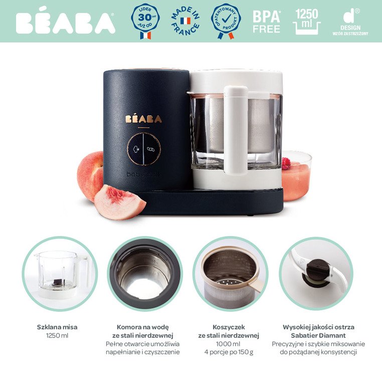 Beaba Babycook Neo Night Blue - wielofunkcyjny robot kuchenny 0+