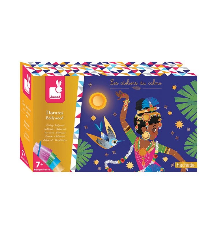 Janod Zestaw Artystyczny Metaliczny Połysk Bollywood 7+