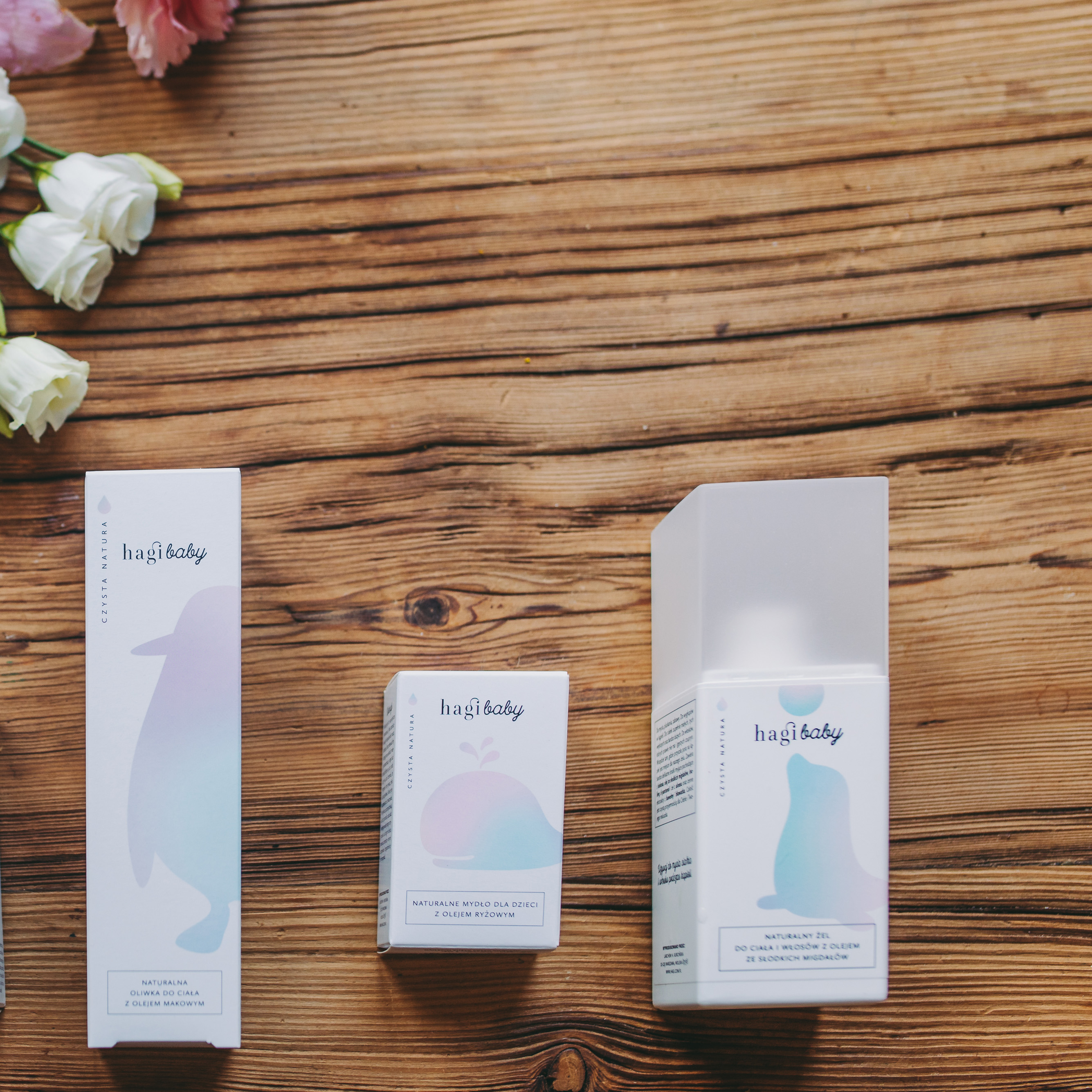 Hagi Baby Naturalny żel do ciała i włosów z olejem migdałowym