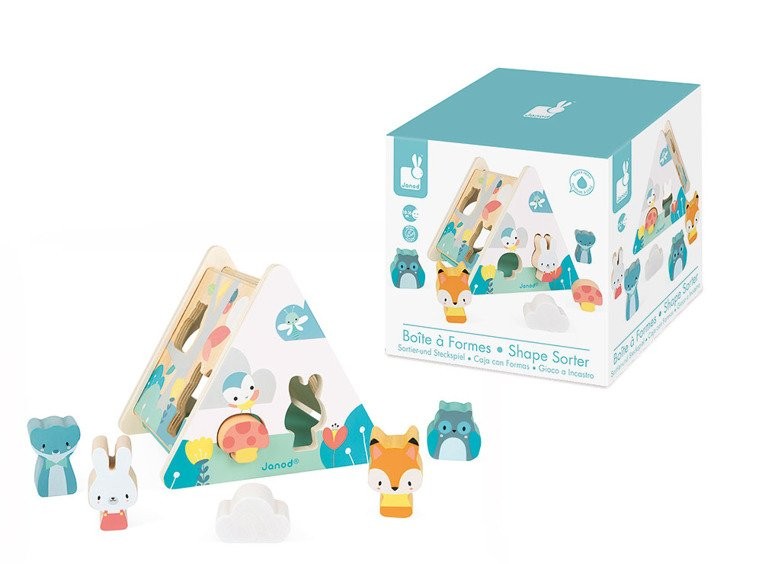 Janod Sorter Kształtów Pure 6el 18m+