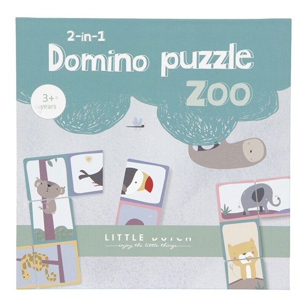 Little Dutch Domino Zoo Gra Edukacyjna 3+