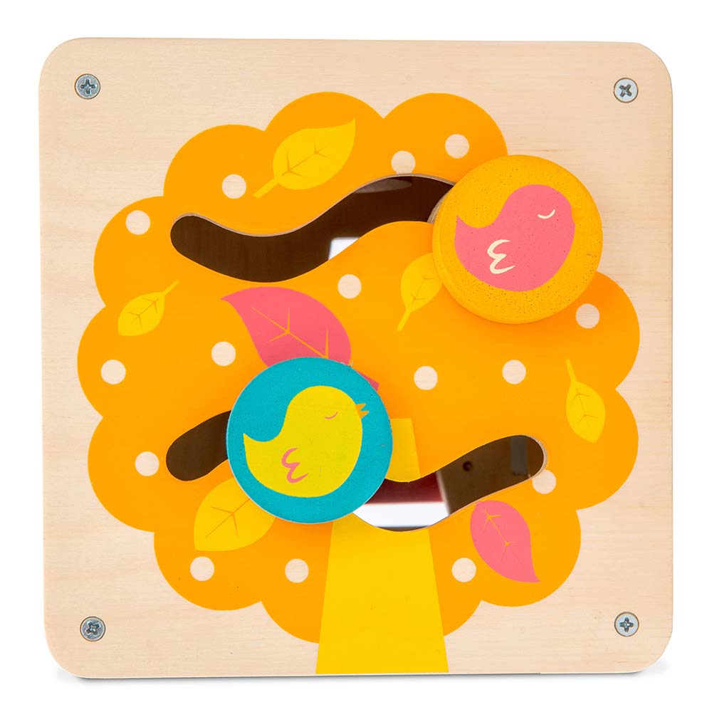 Drewniana kostka edukacyjna, zabawka sensoryczna dla dzieci, Le Toy Van