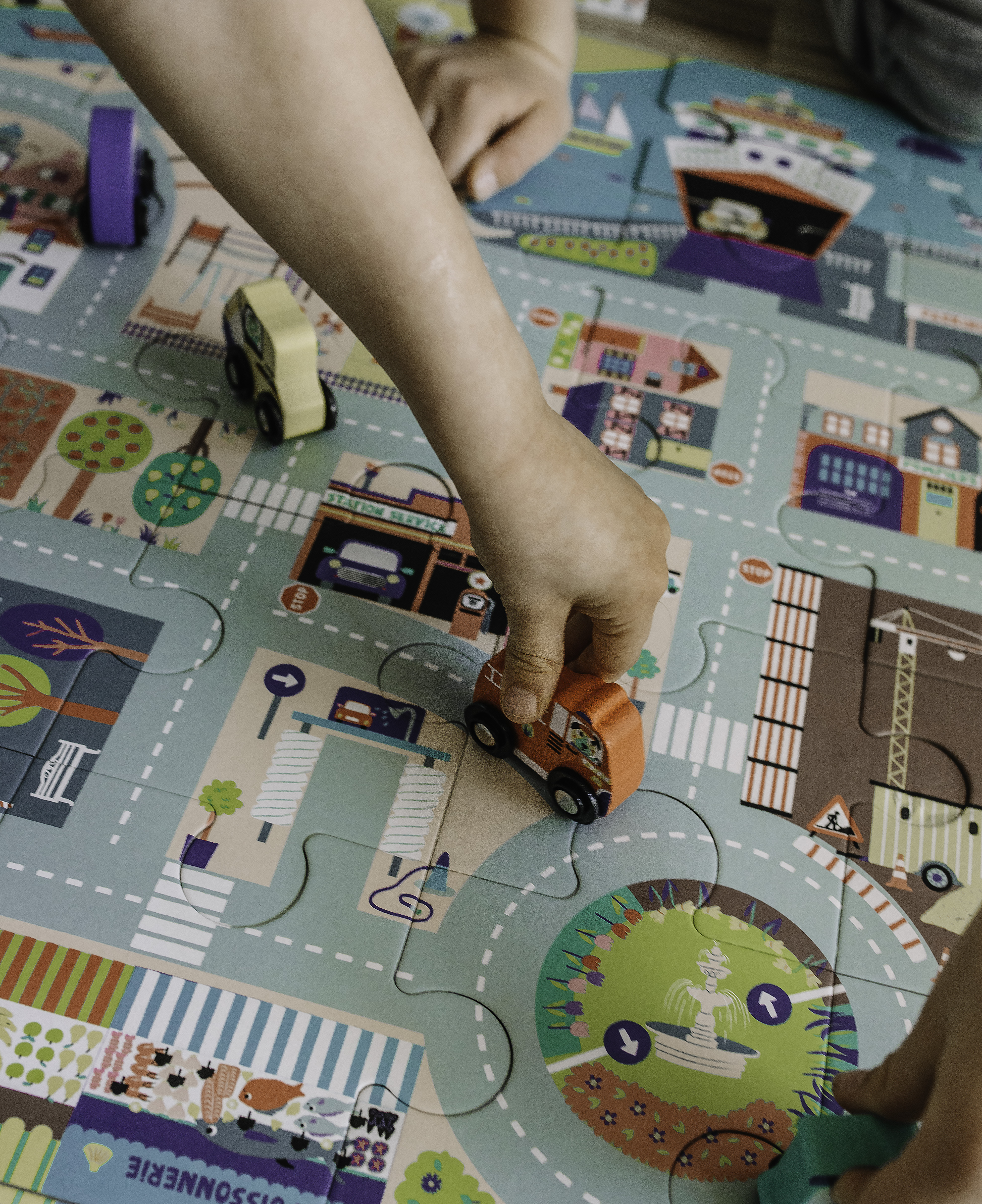 Auzou Puzzle Duże Miasto z Autkami 3+