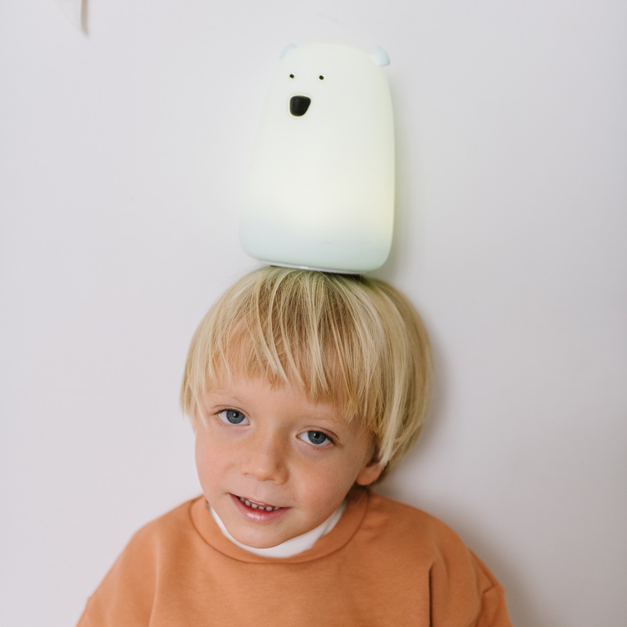 Rabbit&Friends Lampka Nocna Miś duży Biały USB