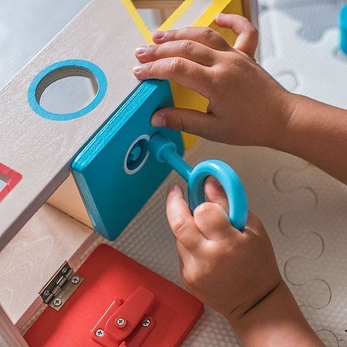 Janod Drewniany Sorter z Kluczykami Essentiel 18m+