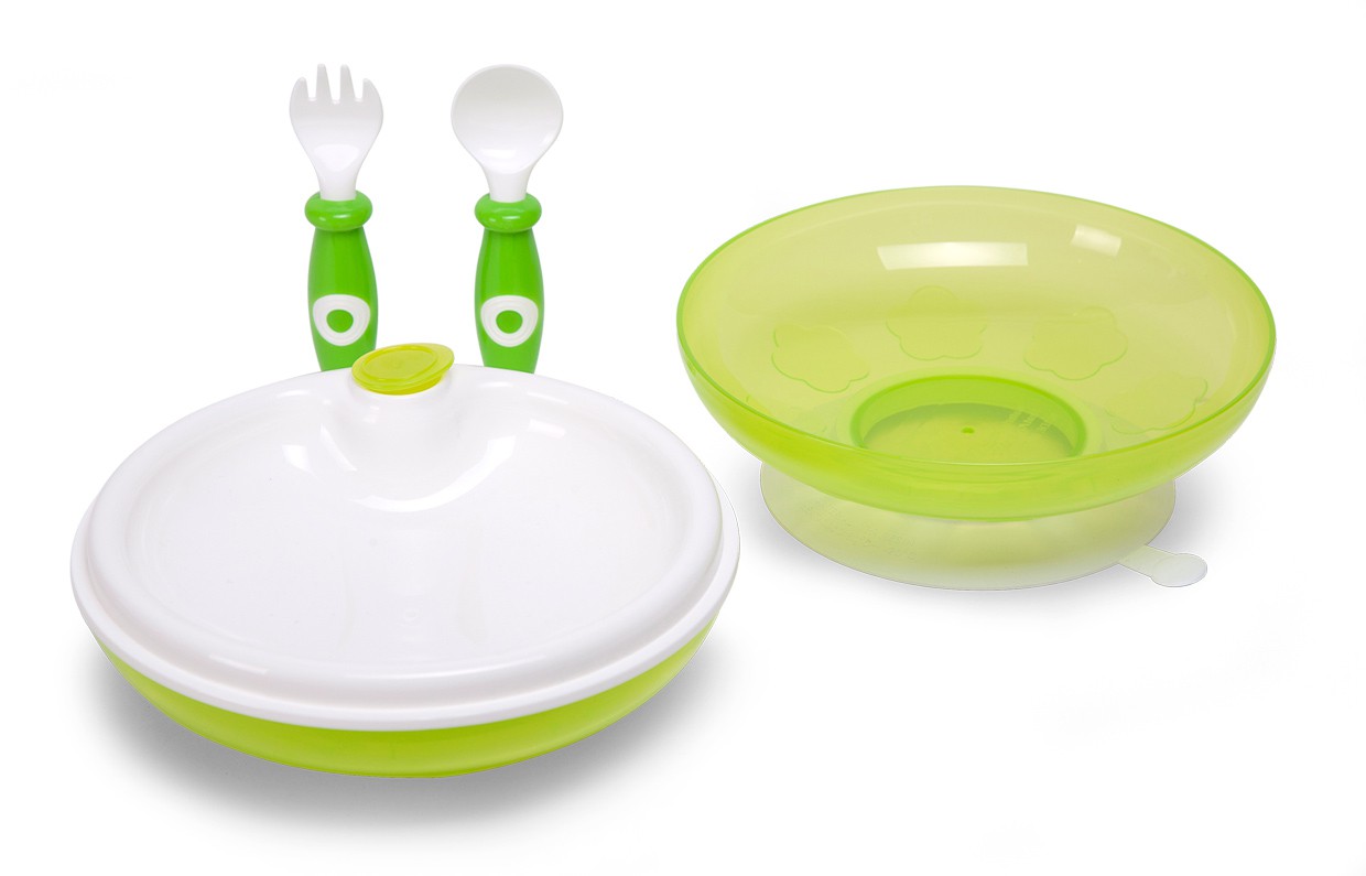 Zestaw Obiadowy z Termiczną Miseczką Zielony