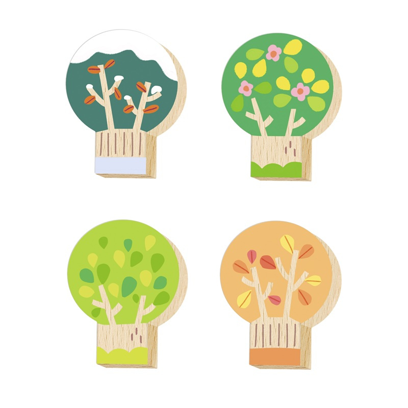 Goula Puzzle XXL Pory Roku Drewniane 29el 3+