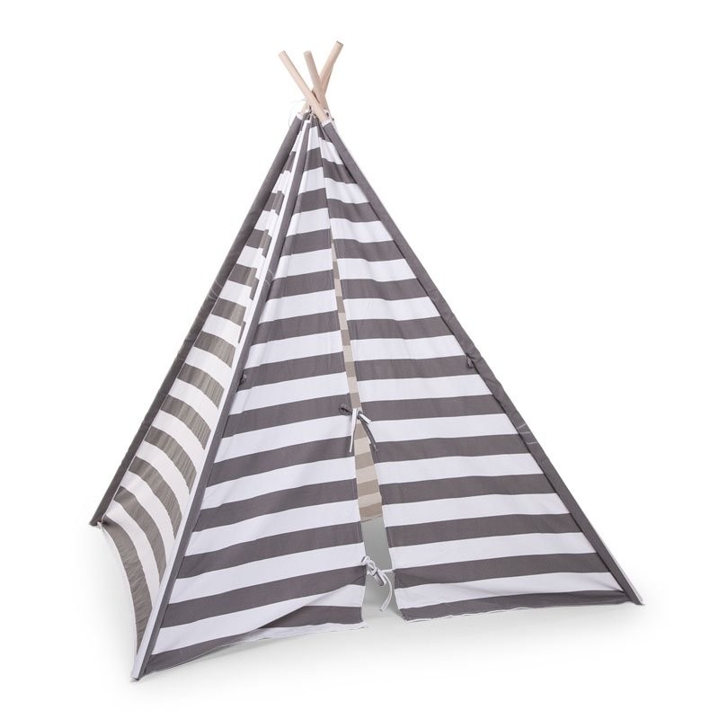 Childhome Drewniany namiot TIPI Paski 1+