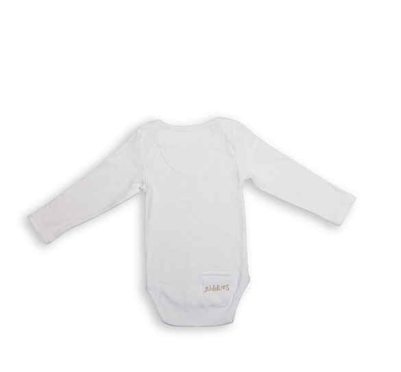 Body Długi Rękaw White NB - Bawełna 100% | 0-1 msc