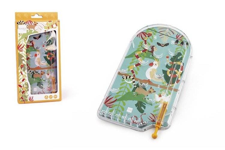 Scratch Pinball Dżungla – Zabawka Zręcznościowa 3+