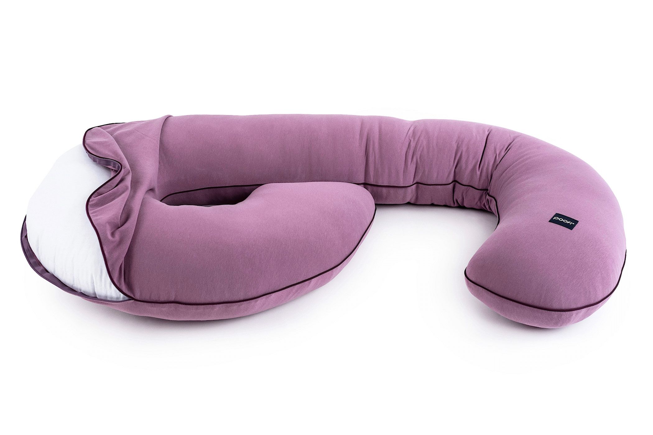 Poofi Poduszka ciążowa Organic Fiołek 120x60cm