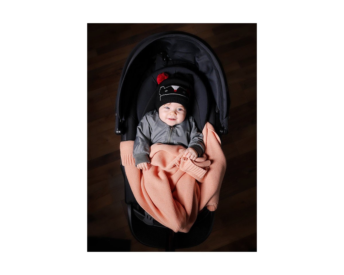 Lullalove Koc Bambusowy Brzoskwiniowy 120x100 cm 0+